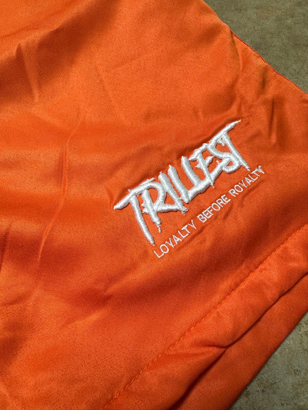Signature Trillest Logo Shorts - Orange