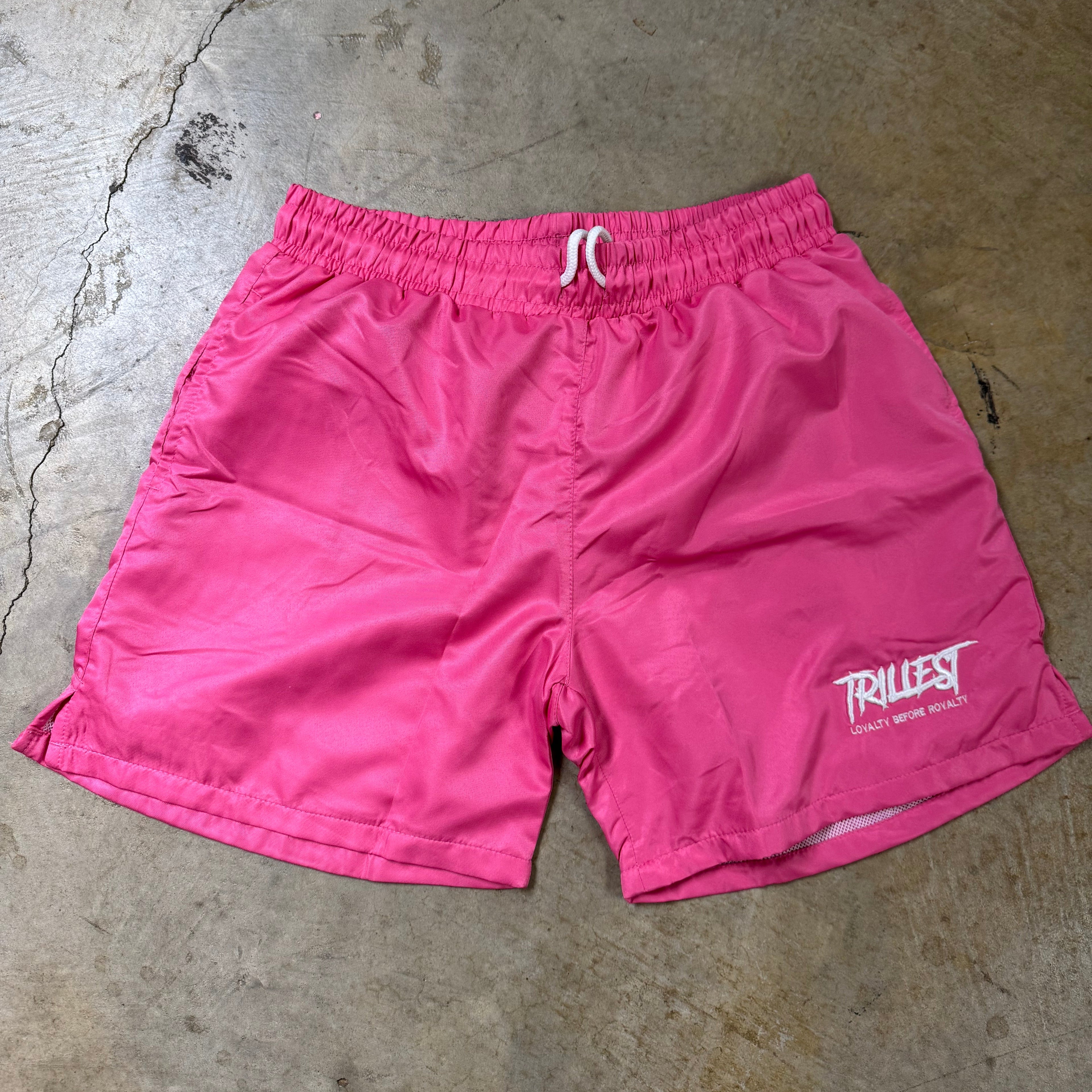 Signature Trillest Logo Shorts - Pink