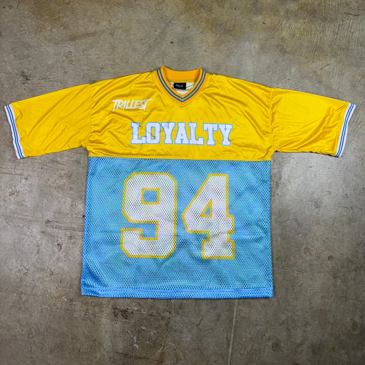 Trillest Football Jersey - Sky\Yellow