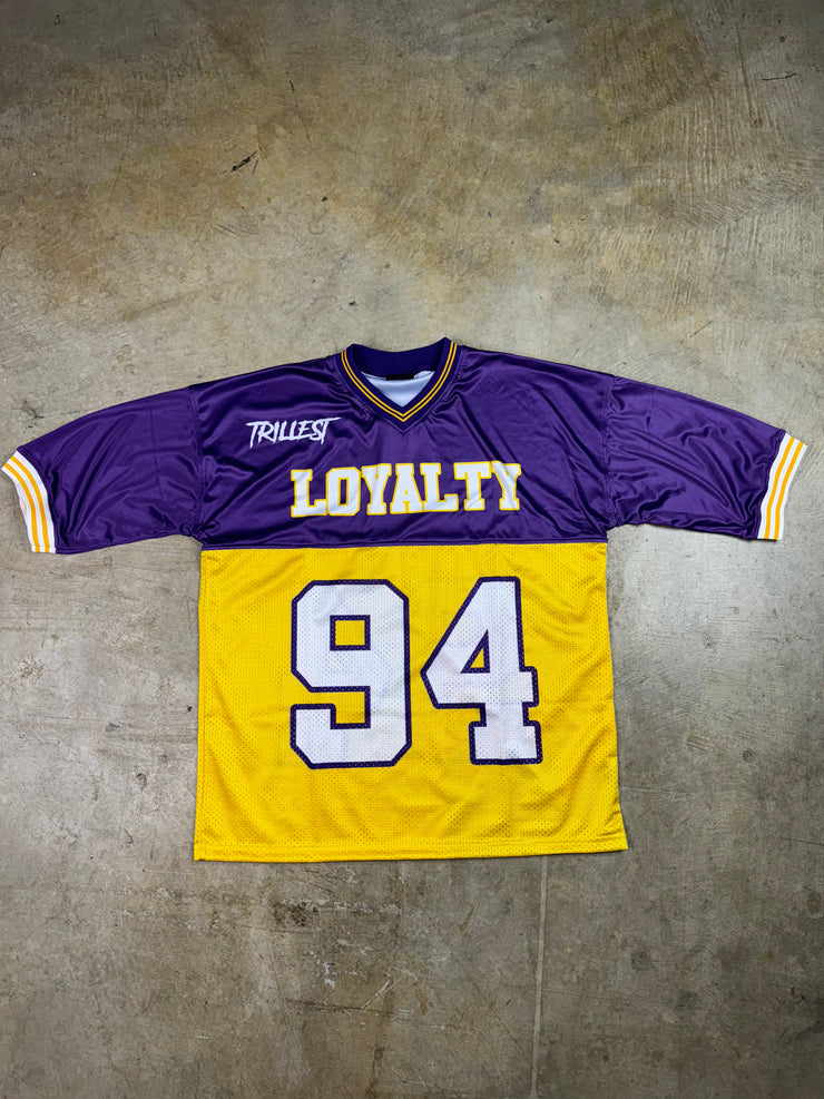 Trillest Football Jersey - Purple/Gold