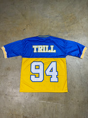 Trillest Football Jersey - Royal Blue/Yellow