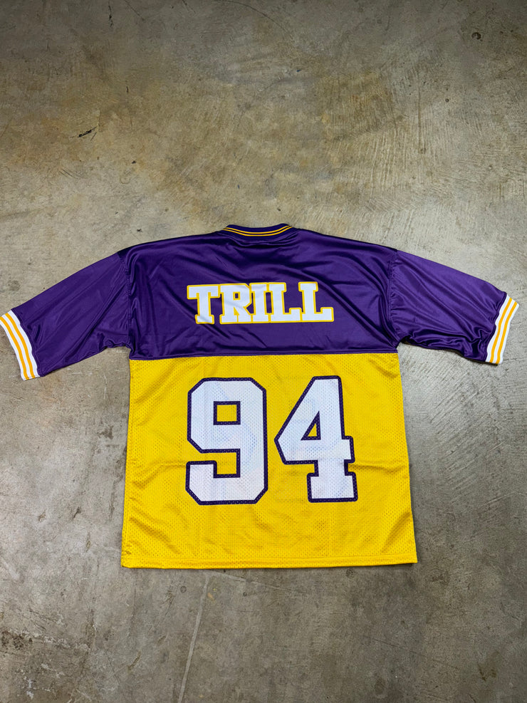 Trillest Football Jersey - Purple/Gold