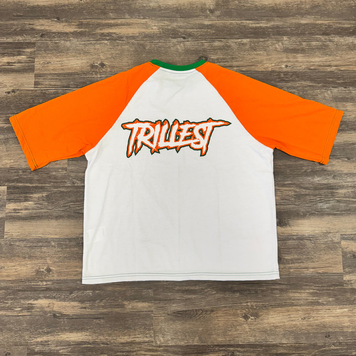 Kids Big T - Raglan Tee - White\Orange