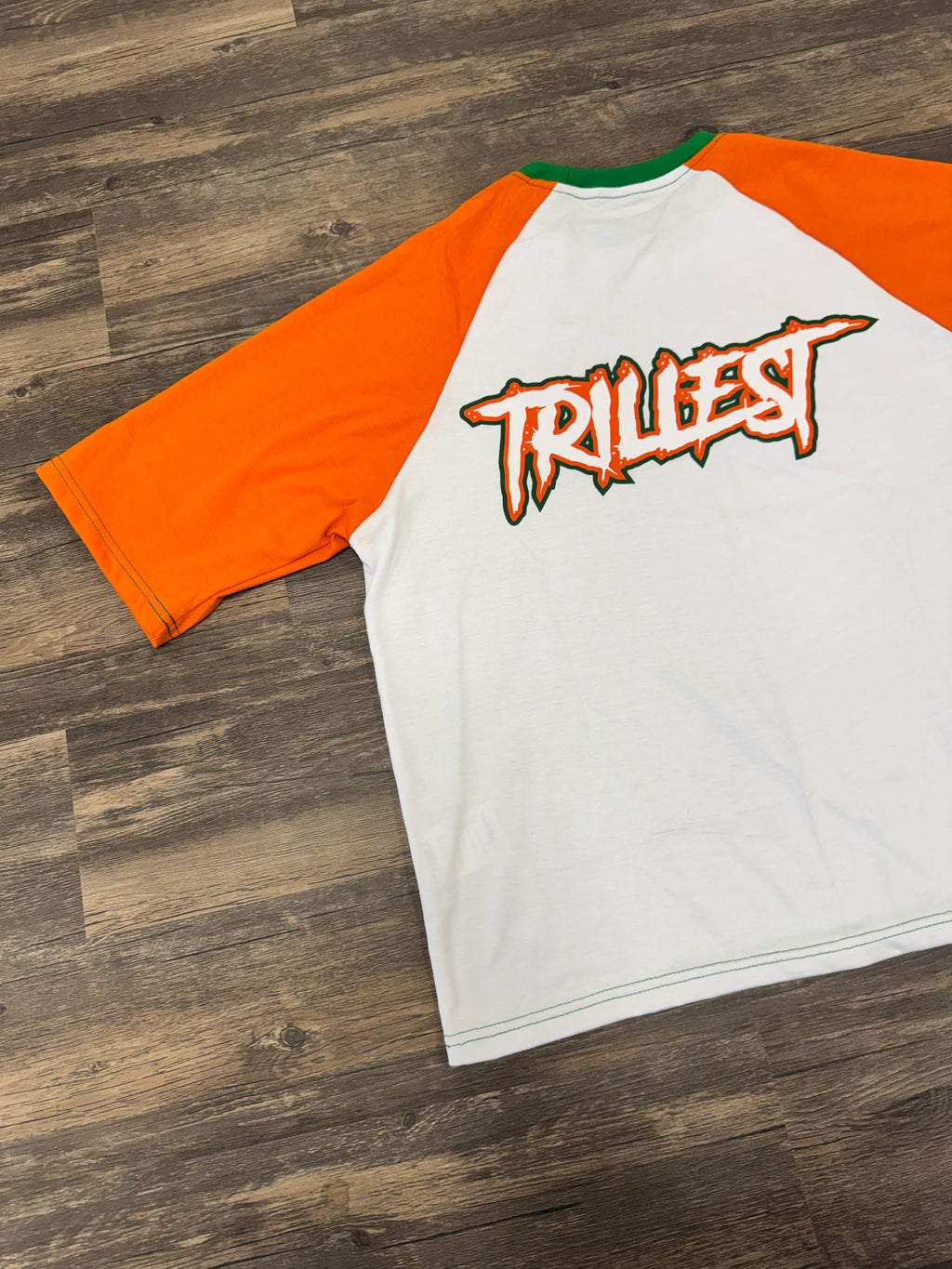 Big T - Raglan Tee - White\Orange