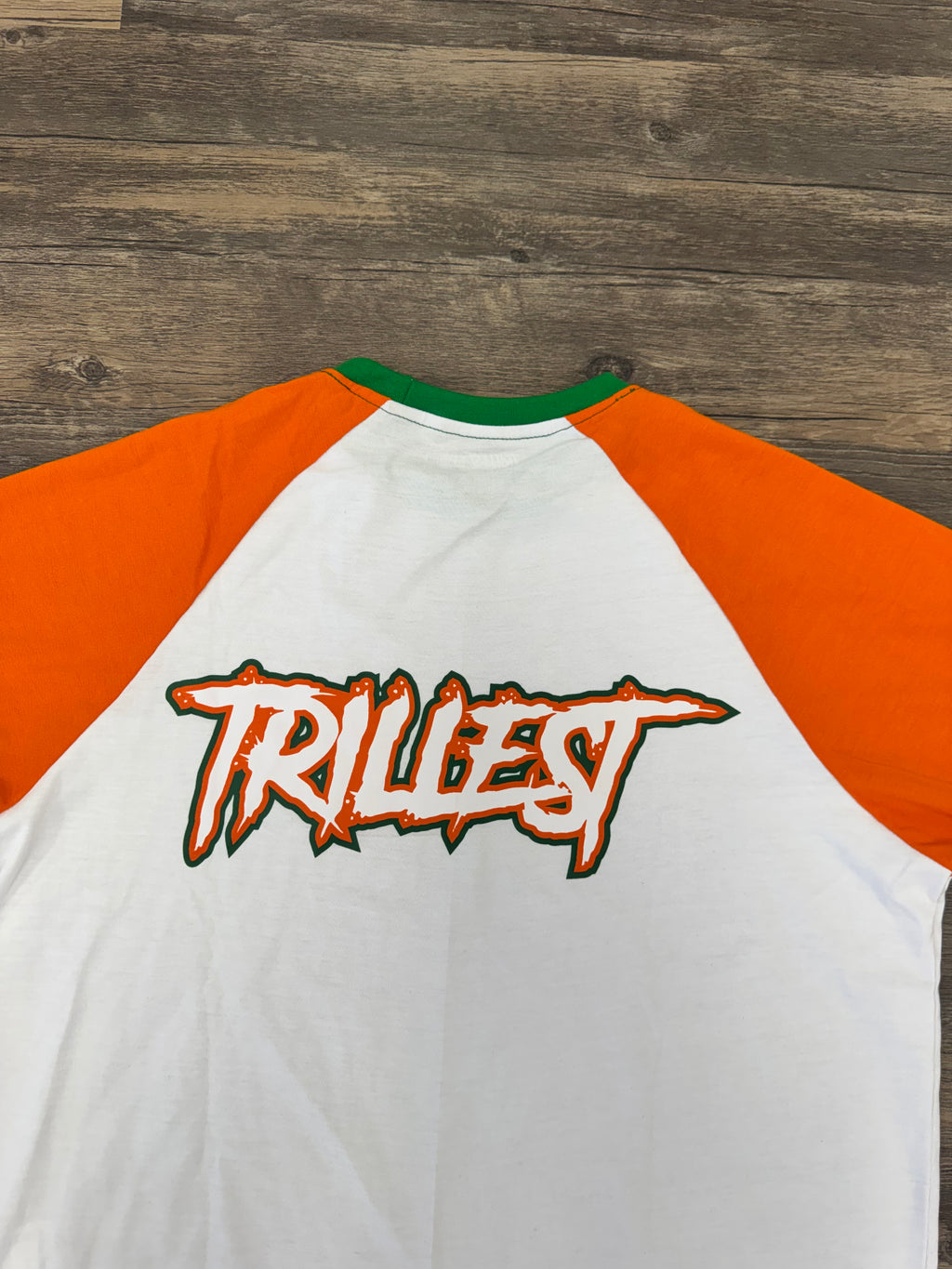 Big T - Raglan Tee - White\Orange