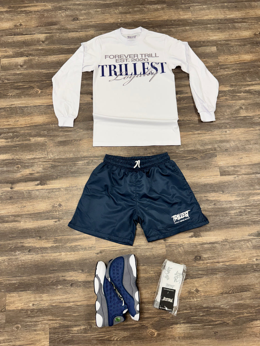 Signature Trillest Logo Shorts - Navy
