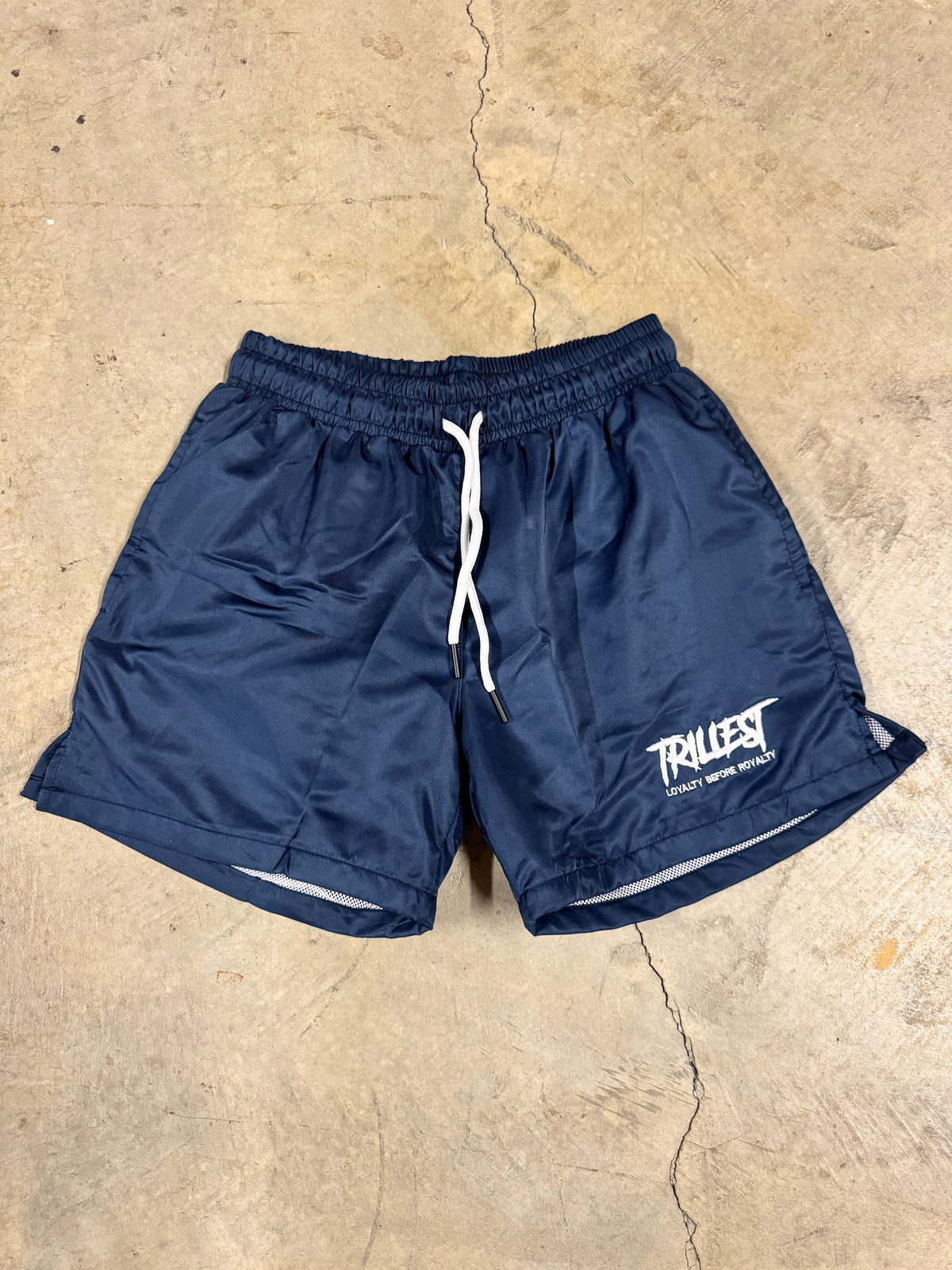 Signature Trillest Logo Shorts - Navy