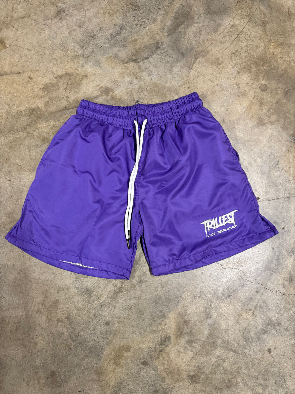 Signature Trillest Logo Shorts - Purple
