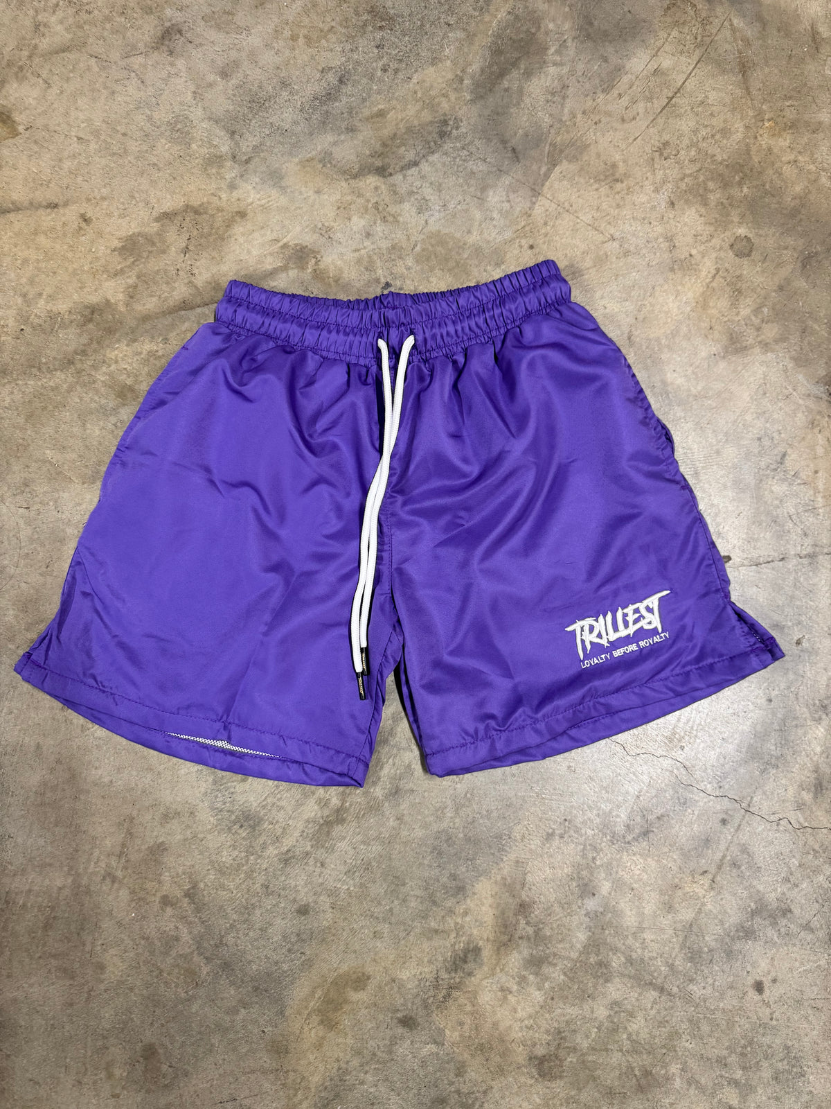 Signature Trillest Logo Shorts - Purple