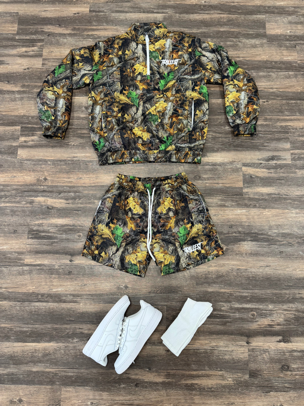 Panel Windbreaker Shorts - Real Tree Camo