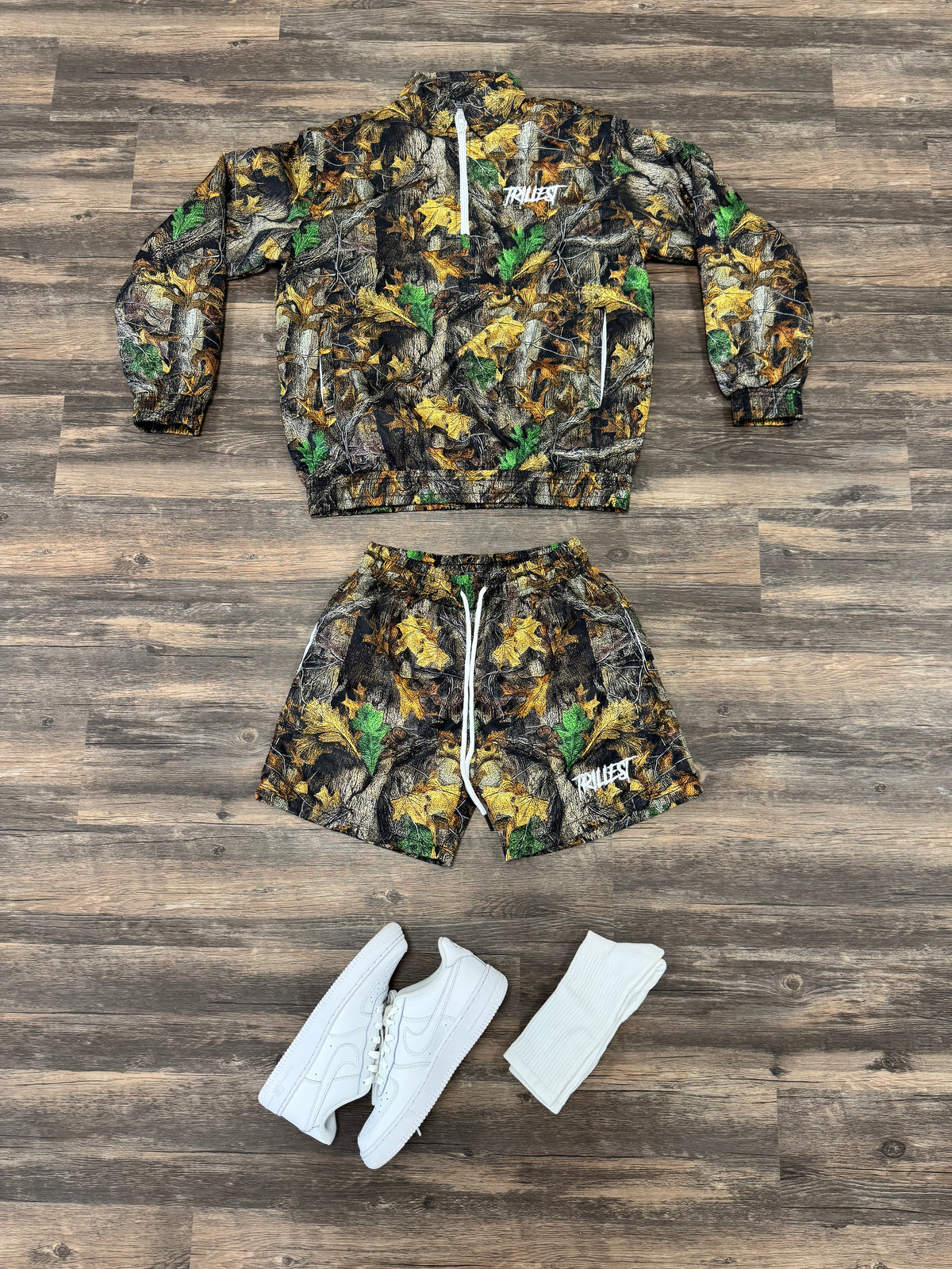 Panel Windbreaker Shorts - Real Tree Camo
