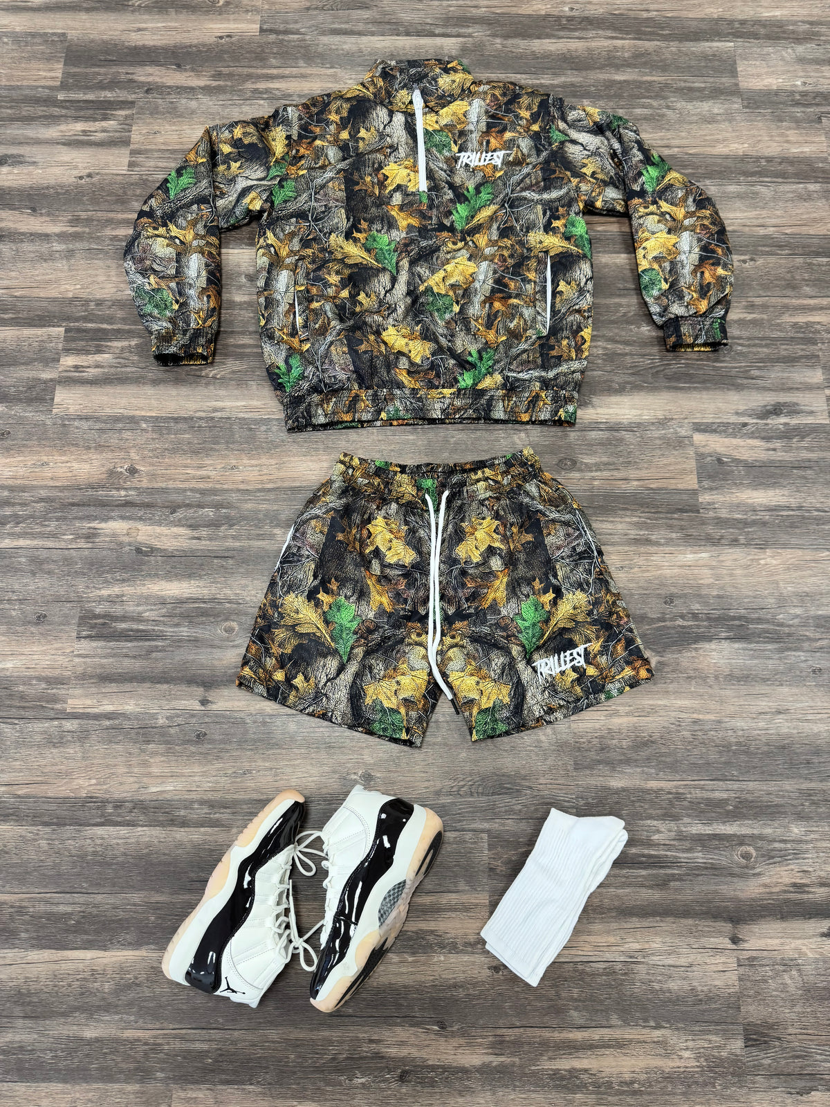 Panel Windbreaker Shorts - Real Tree Camo