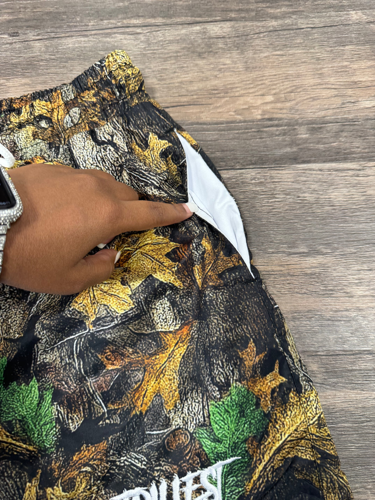 Panel Windbreaker Shorts - Real Tree Camo