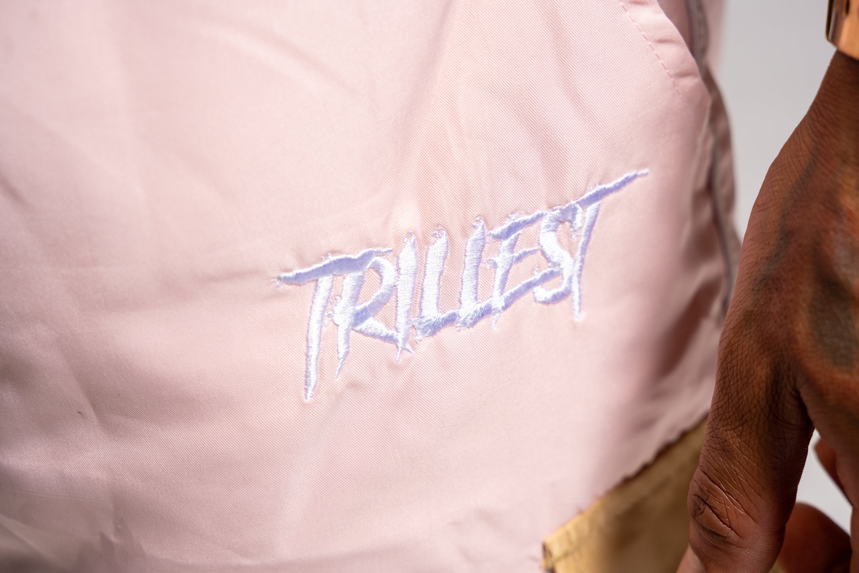 Cargo Windbreaker Shorts - Pink/Tan