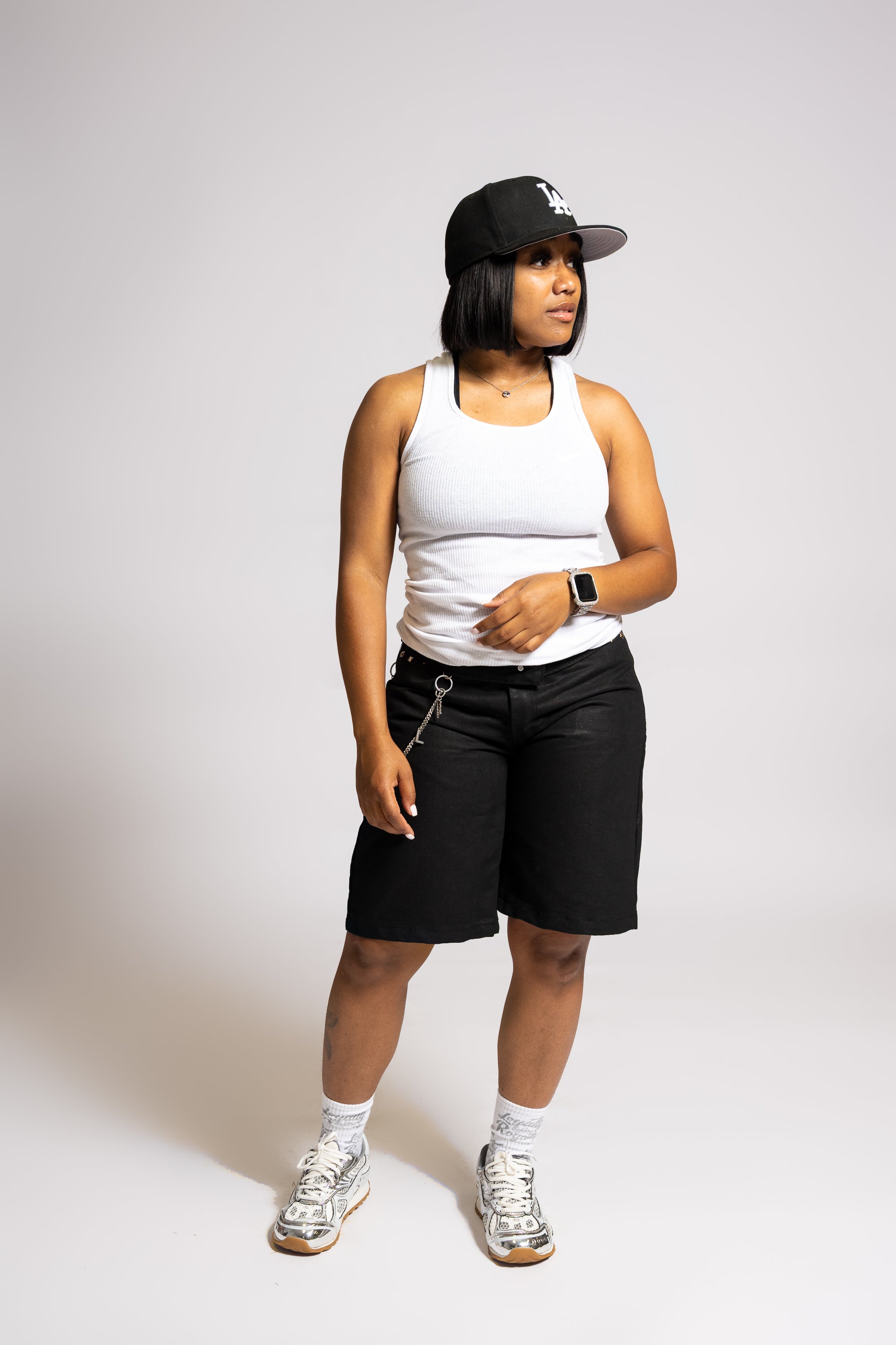 Wax Denim Jorts (Shorts) - Black