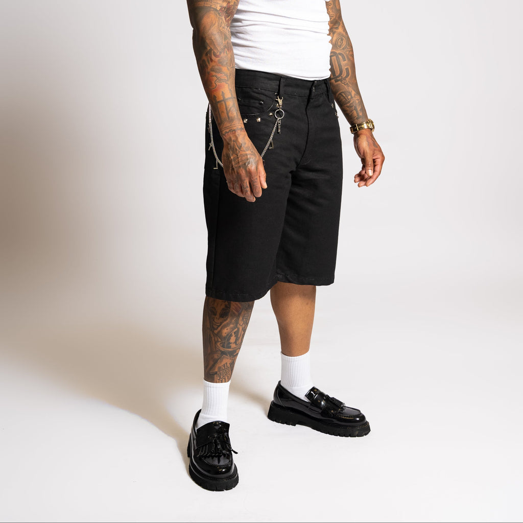 Wax Denim Jorts (Shorts) - Black