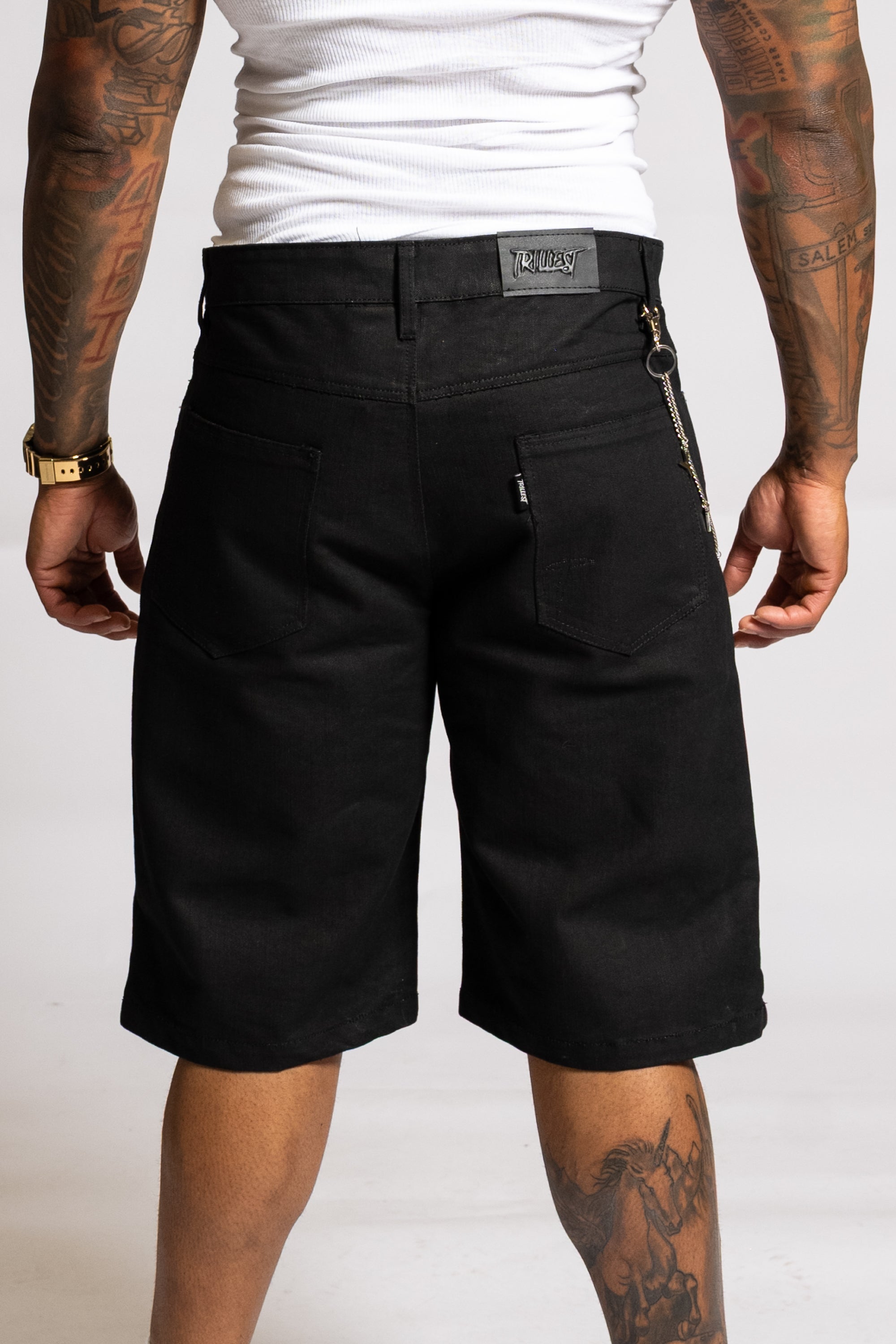 Wax Denim Jorts (Shorts) - Black