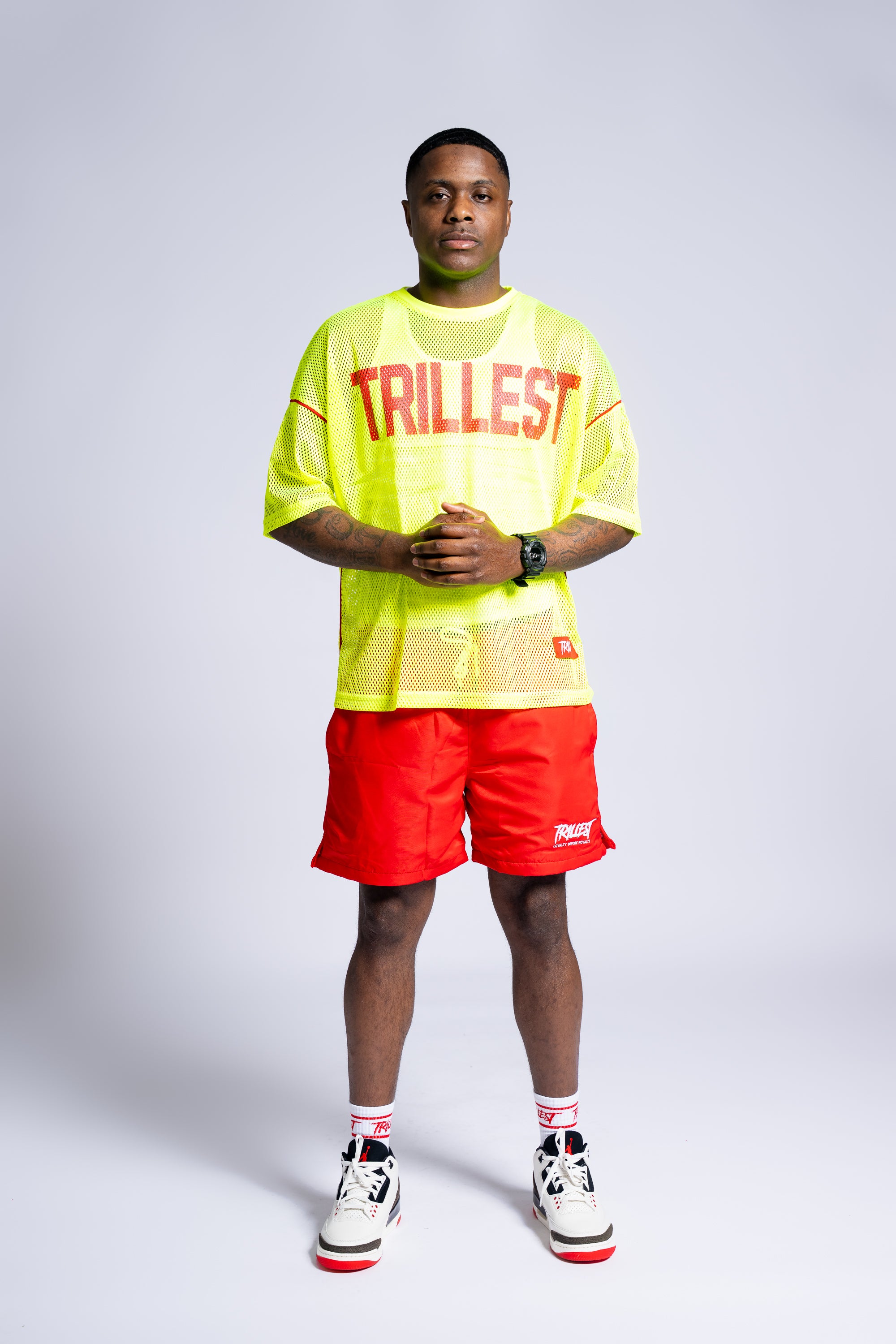 Mesh Stadium Jersey - Neon\Red