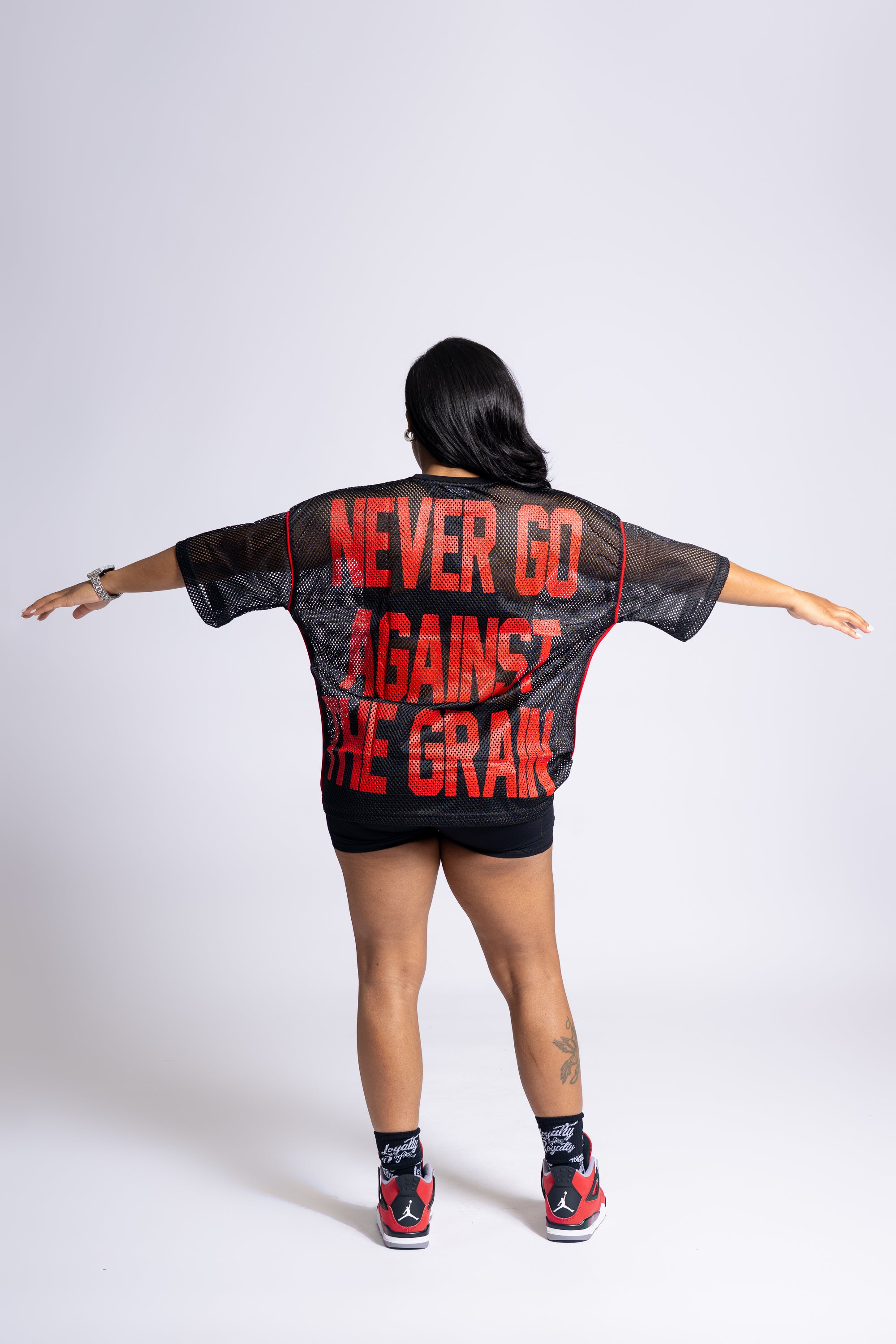 Mesh Stadium Jersey - Black\Red