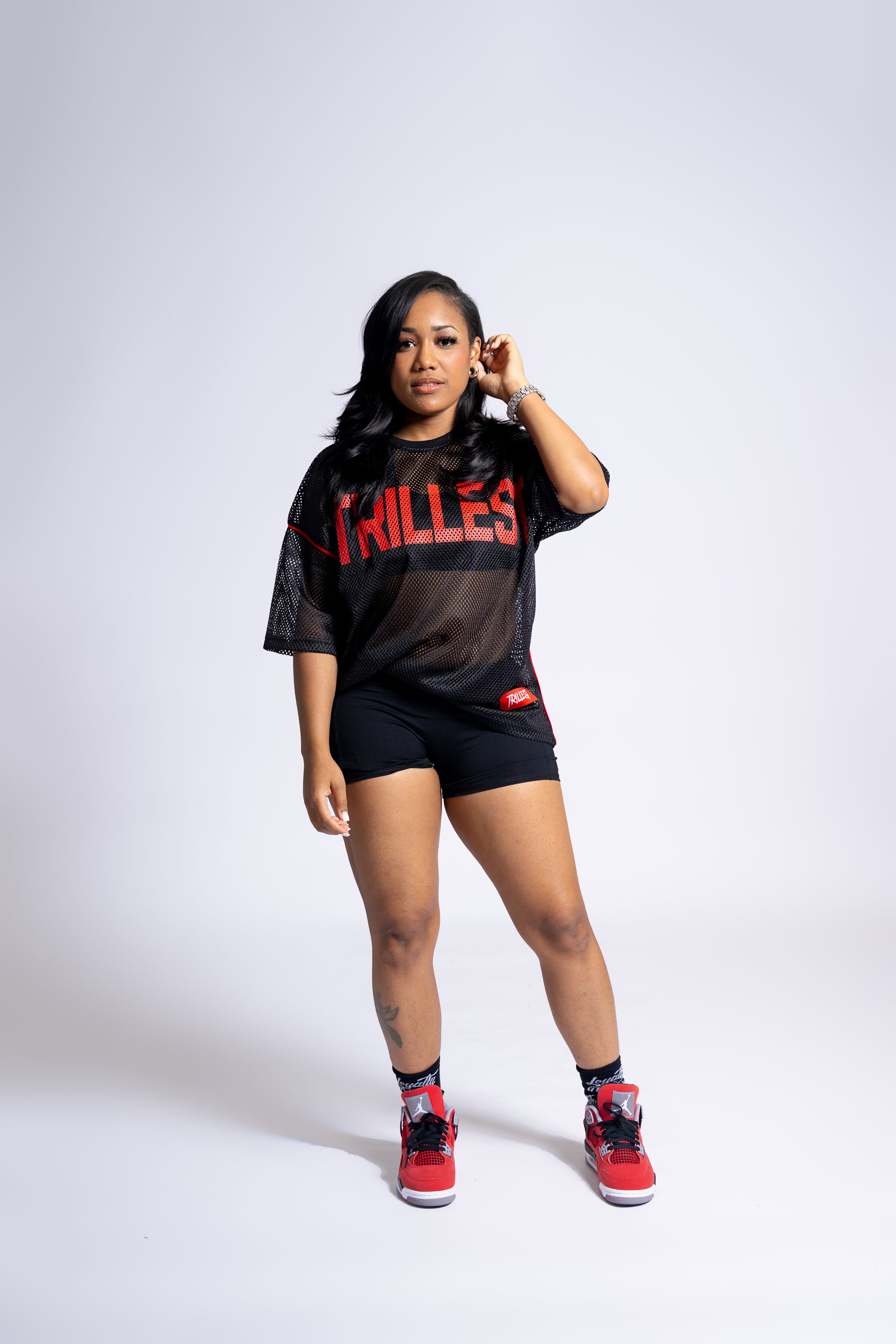 Mesh Stadium Jersey - Black\Red