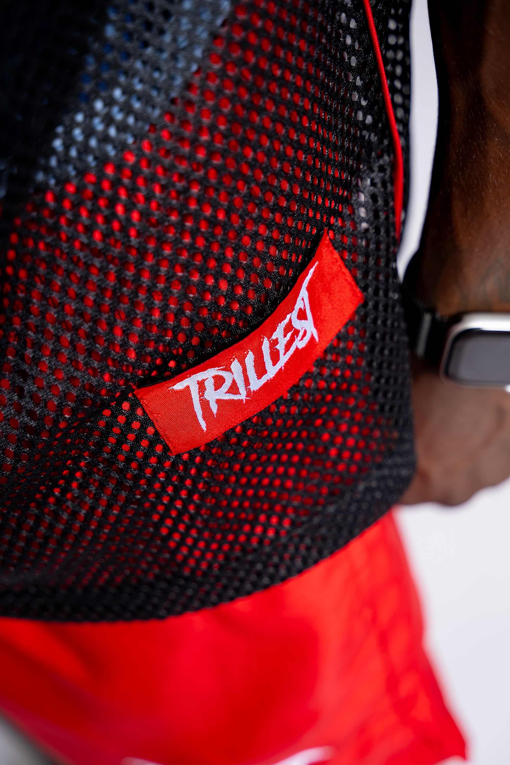 Mesh Stadium Jersey - Black\Red