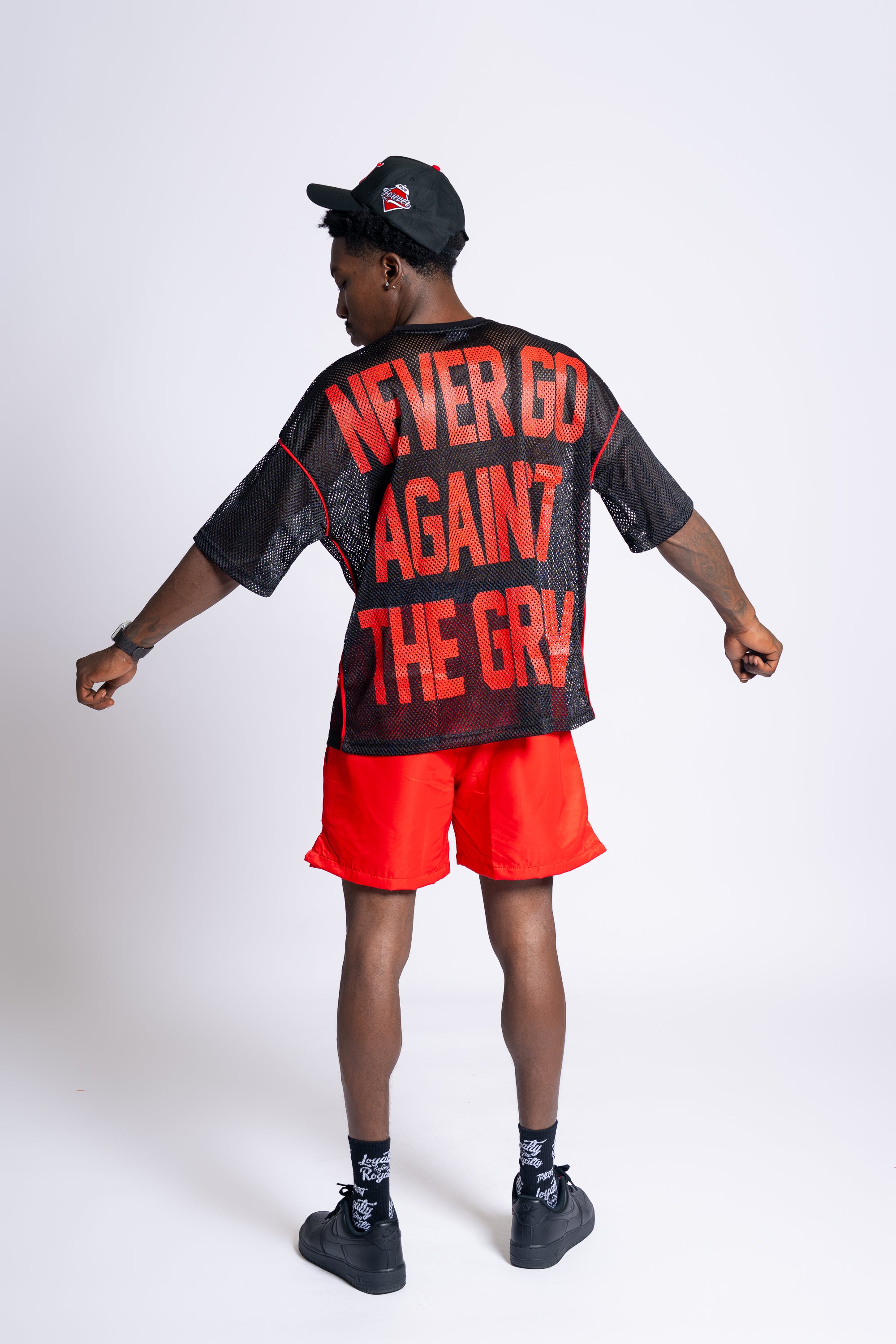 Mesh Stadium Jersey - Black\Red