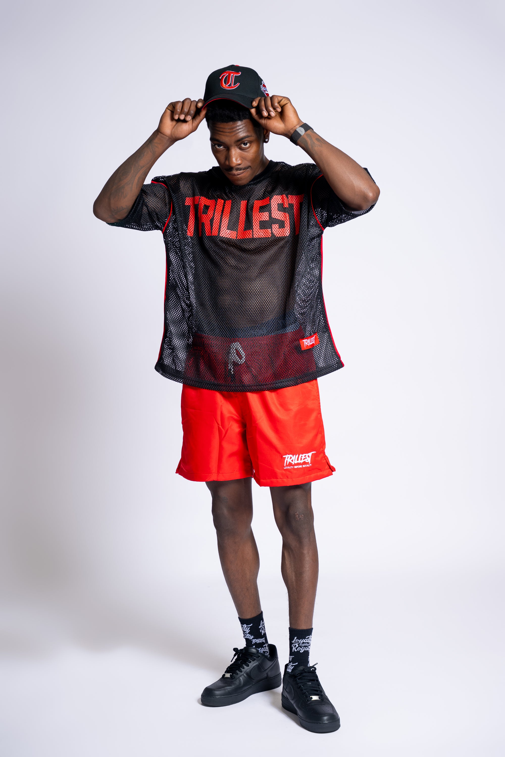 Mesh Stadium Jersey - Black\Red