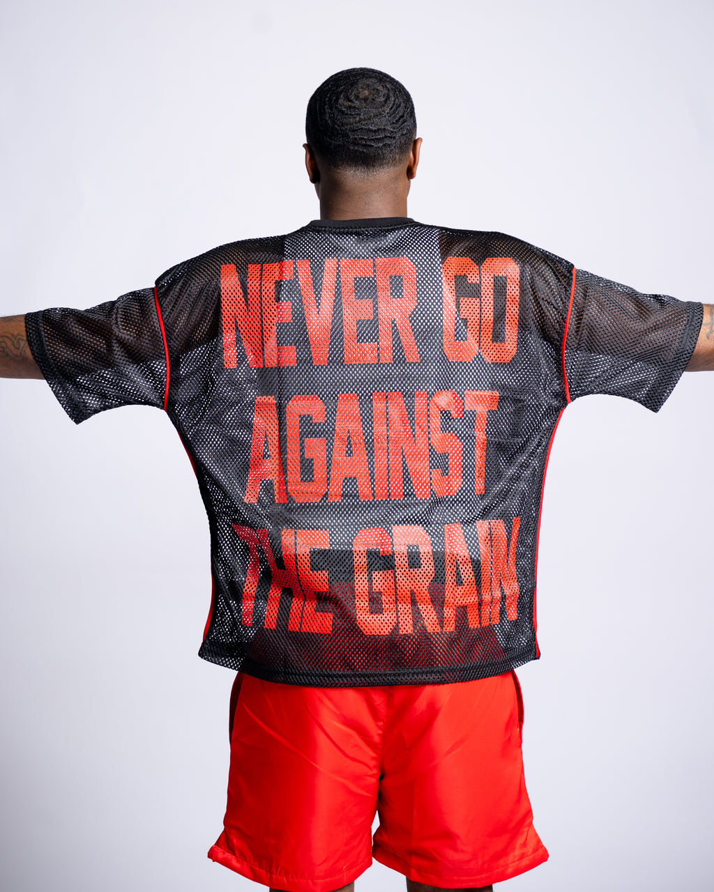 Mesh Stadium Jersey - Black\Red