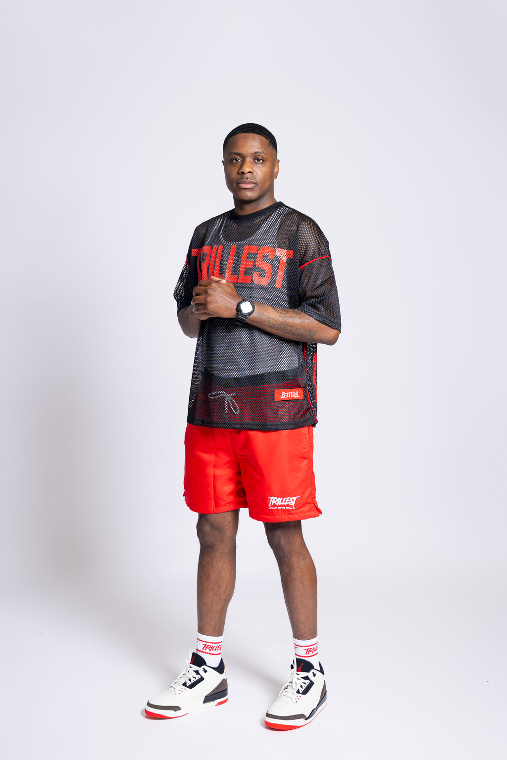 Mesh Stadium Jersey - Black\Red