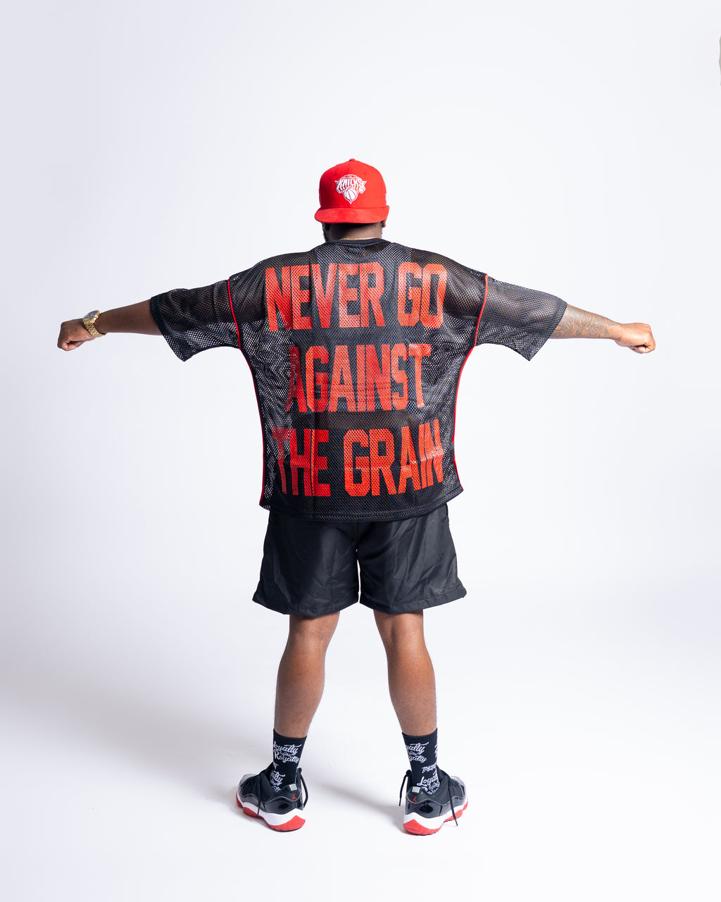 Mesh Stadium Jersey - Black\Red