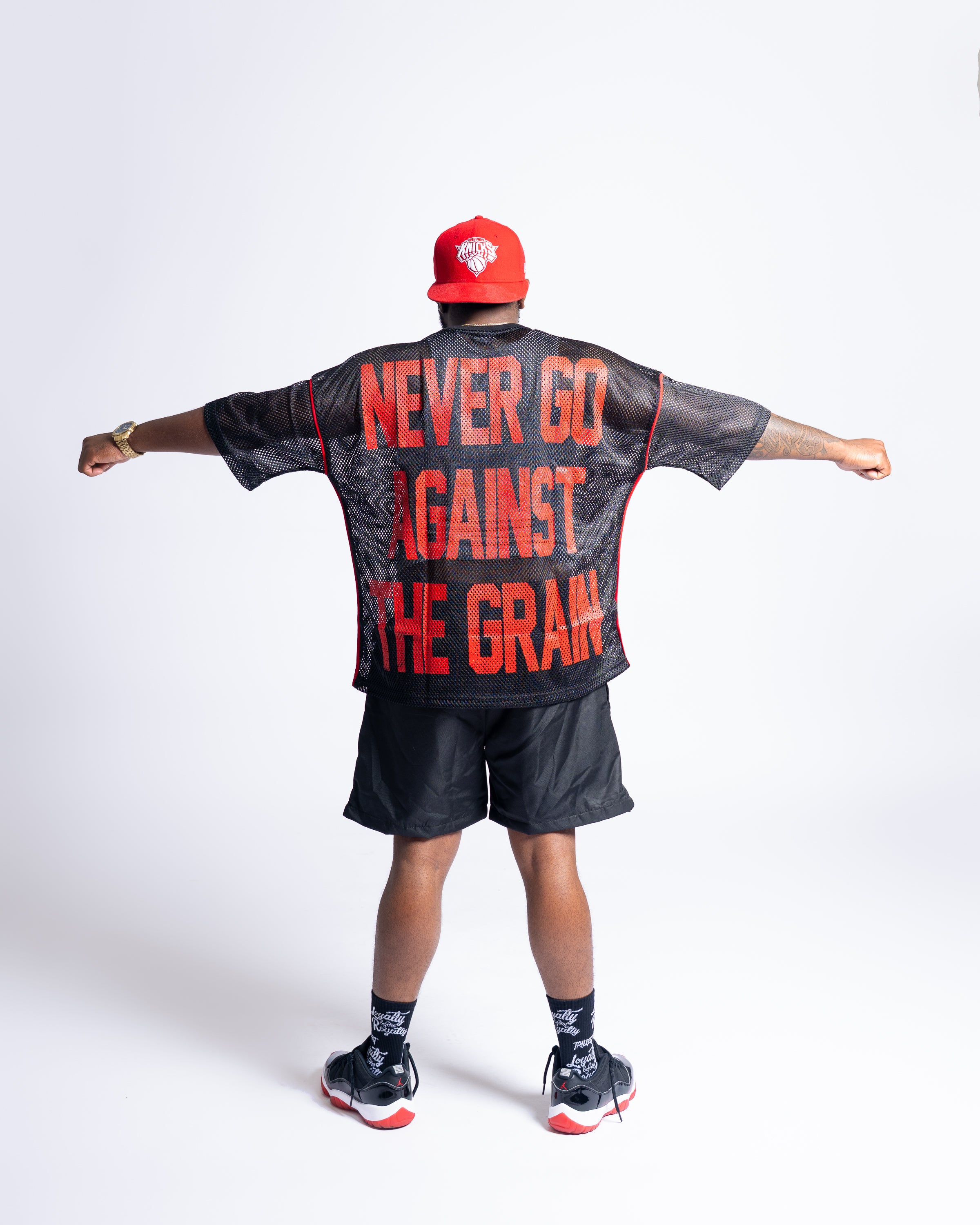 Mesh Stadium Jersey - Black\Red