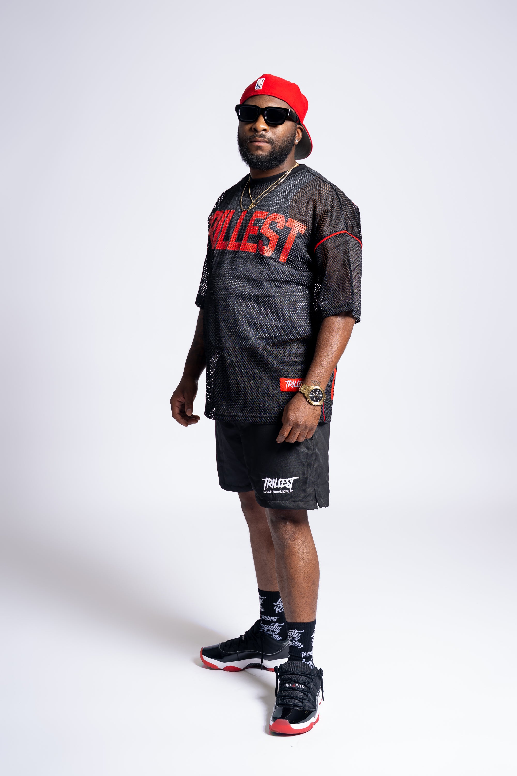 Mesh Stadium Jersey - Black\Red