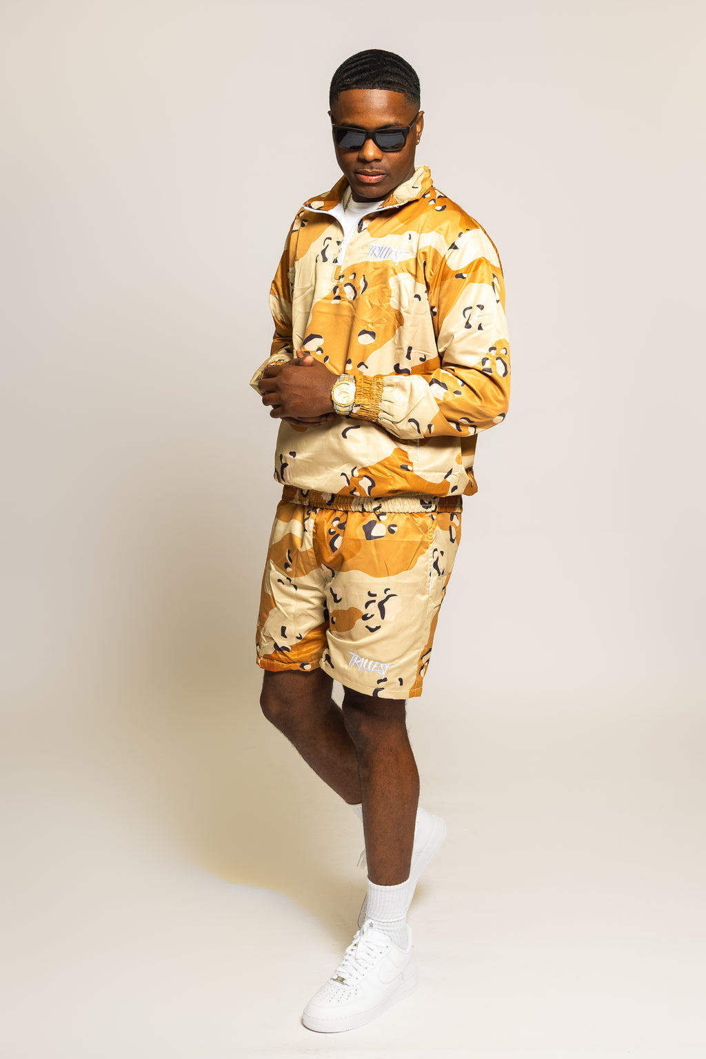 Panel Windbreaker Jacket - Desert Camo