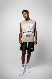 Loyalty Over Love Tee - Gray/White