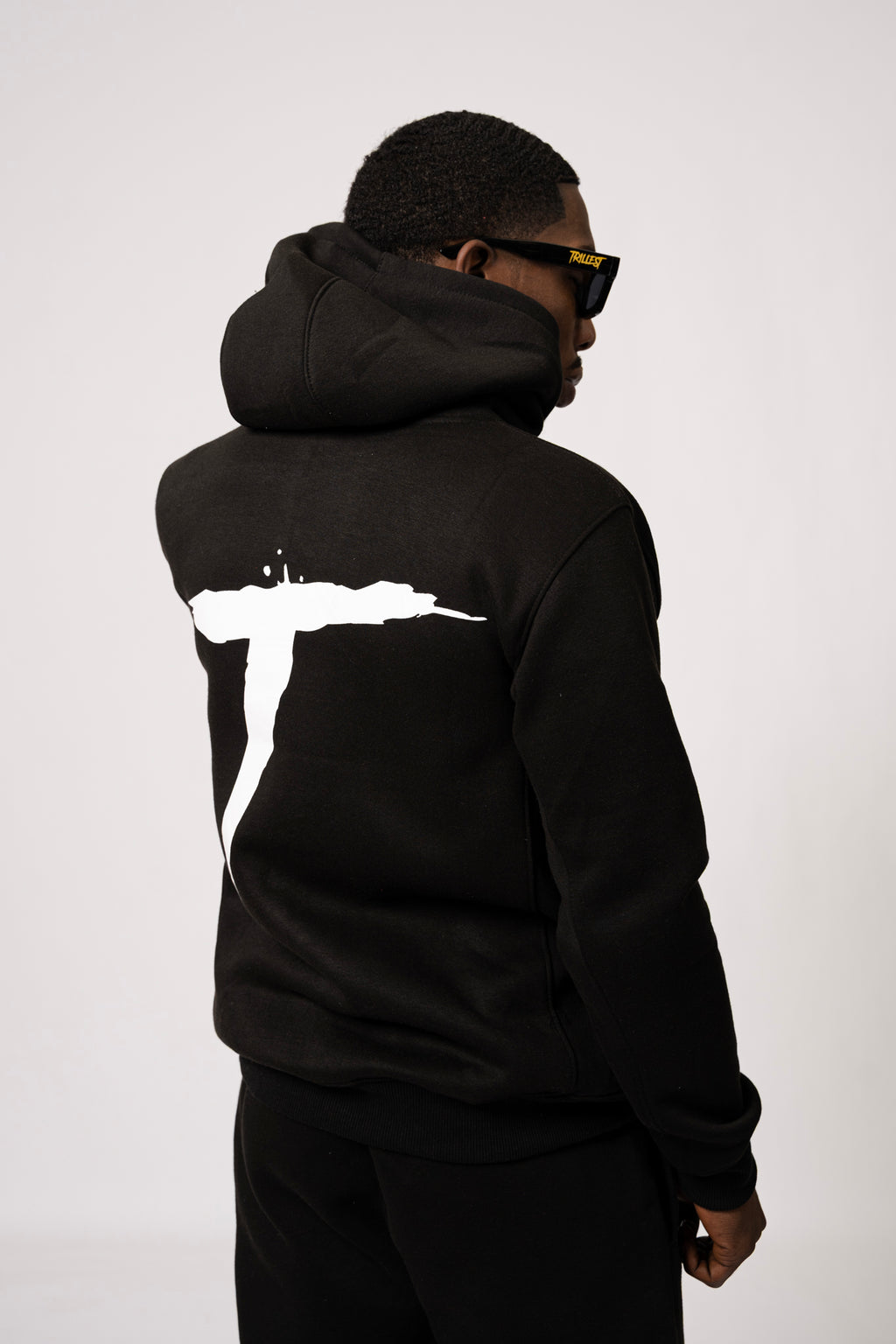 Big T Definition Panel Hoodie - Black/White