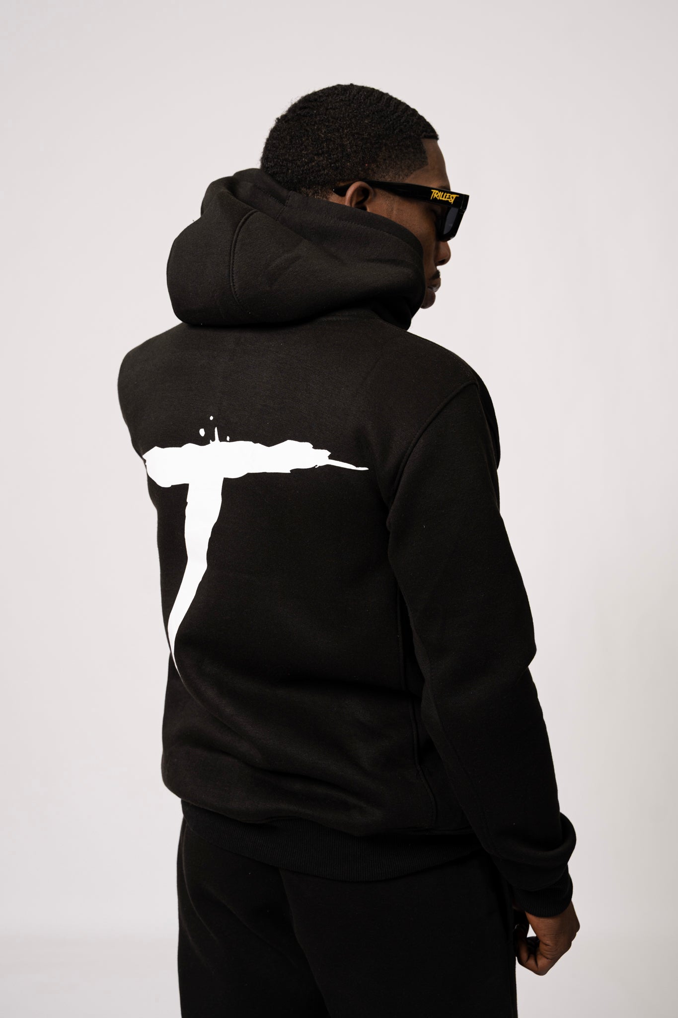 Big T Definition Panel Hoodie - Black/White