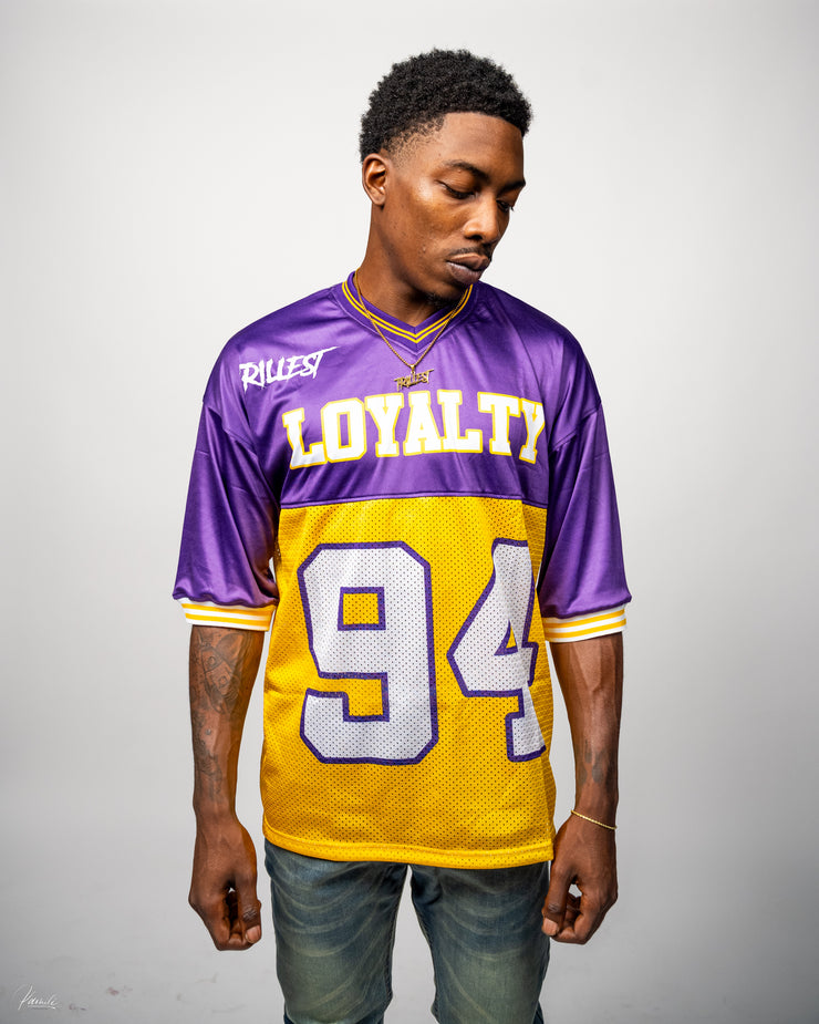 Trillest Football Jersey - Purple/Gold