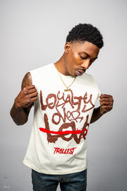 Loyalty Over Love Tee - Cream/Brown/Red