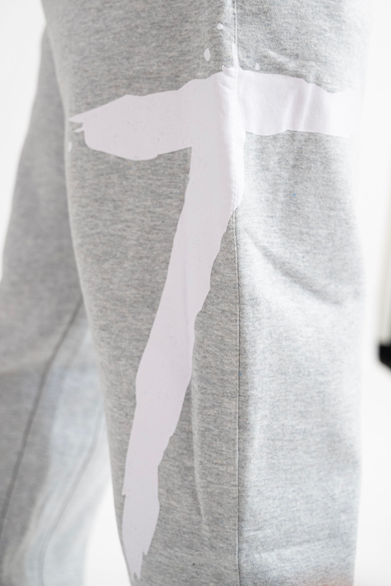 Big T Definition Panel Joggers - Gray/White