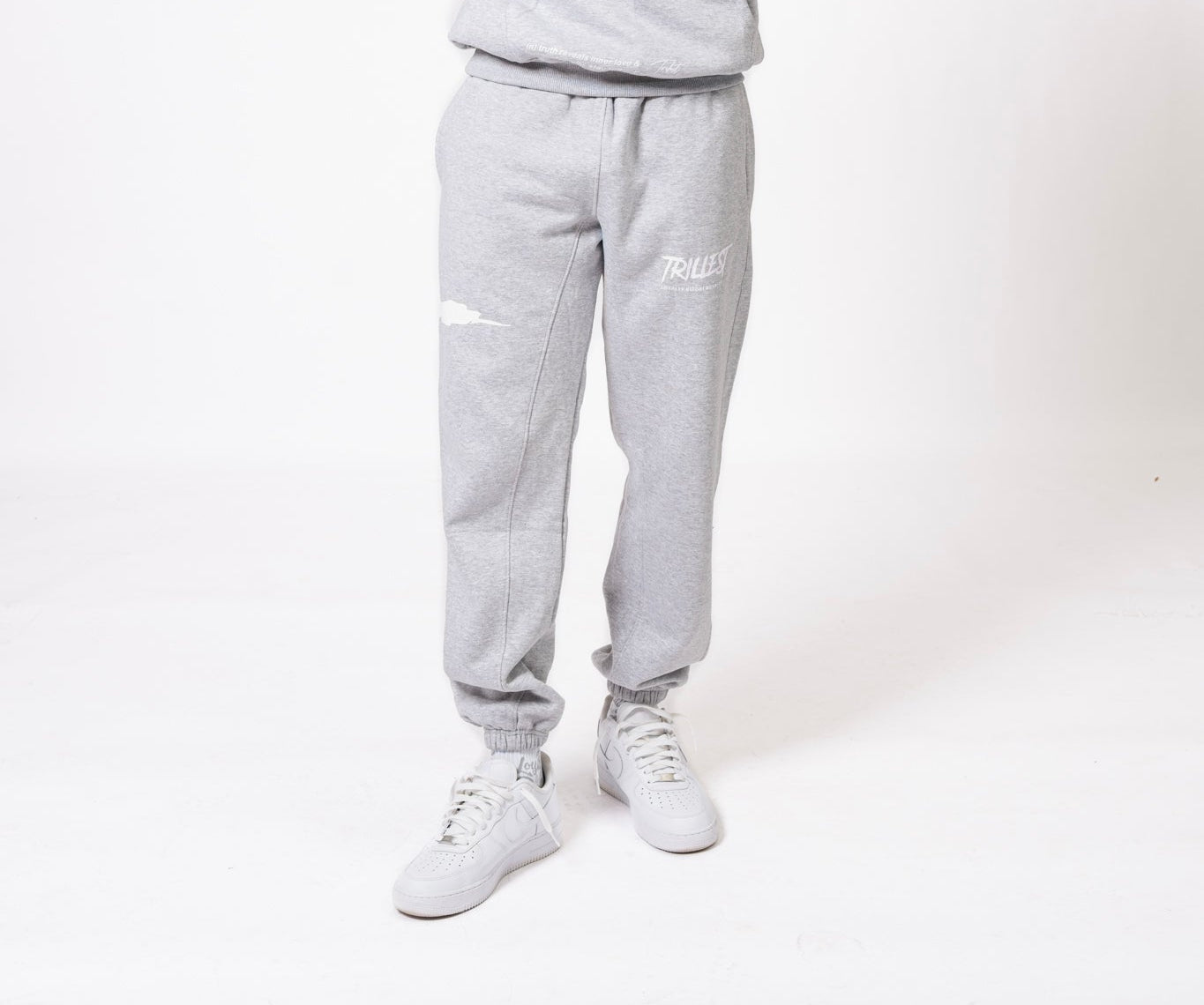 Big T Definition Panel Joggers - Gray/White
