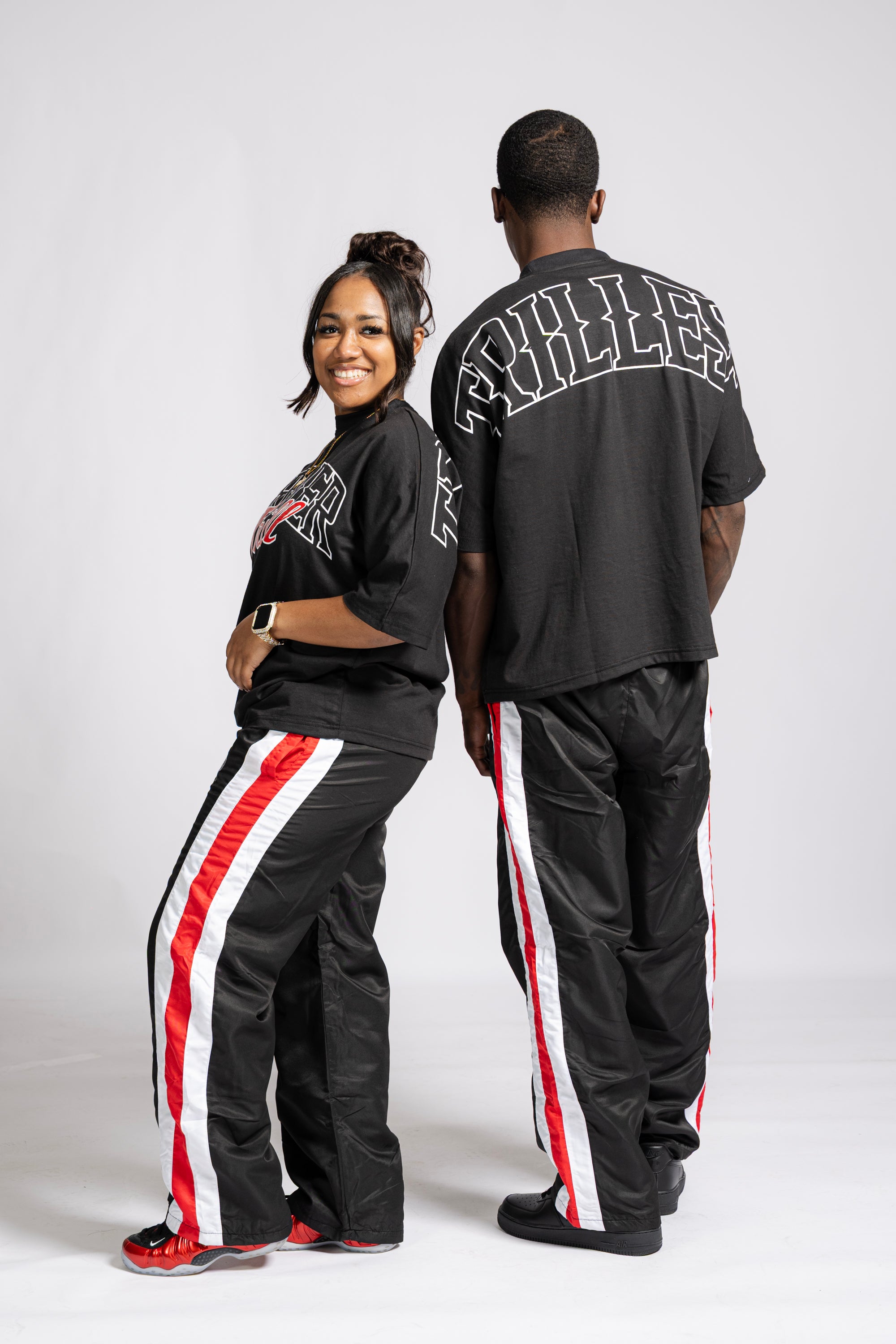 Forever Trill T-Shirt - Black/White/Red (Oversized)