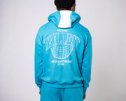 Trillest Worldwide Zip Up Jacket - Teal\White