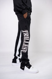 Trillest Flare Pants 3 Button - Black\White