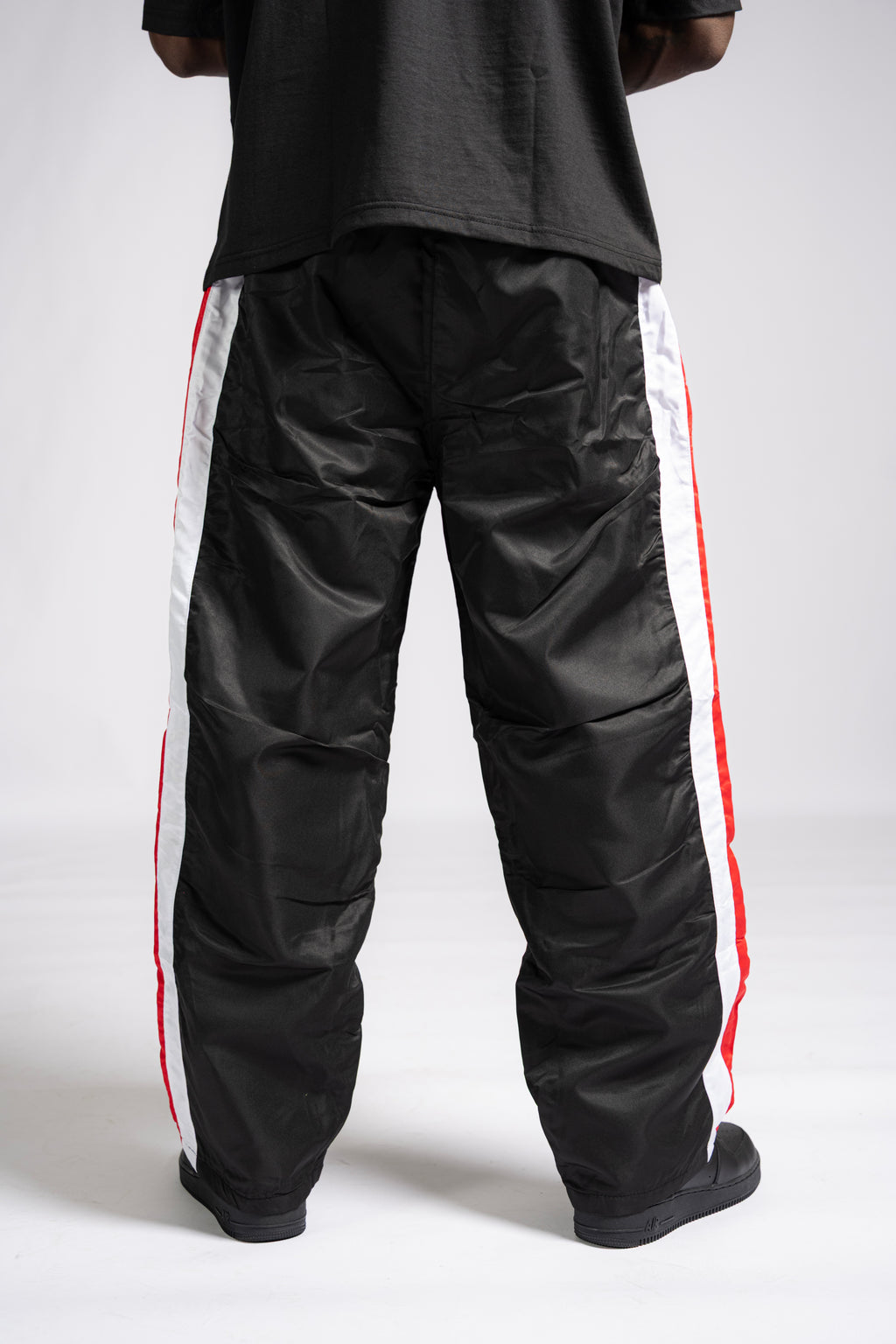 Forever Trill 3 Stripe Pants - Black/Red/White