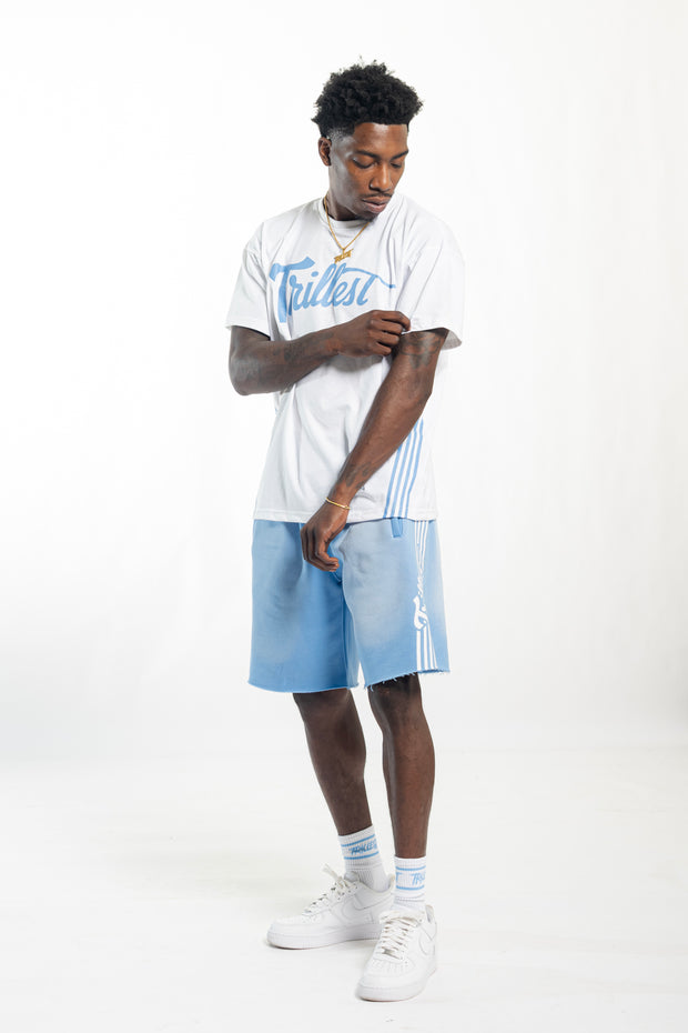 4 Stripes Trillest Tee - White/Sky