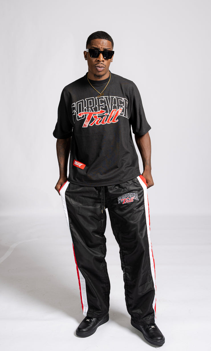 Forever Trill T-Shirt - Black/White/Red (Oversized)