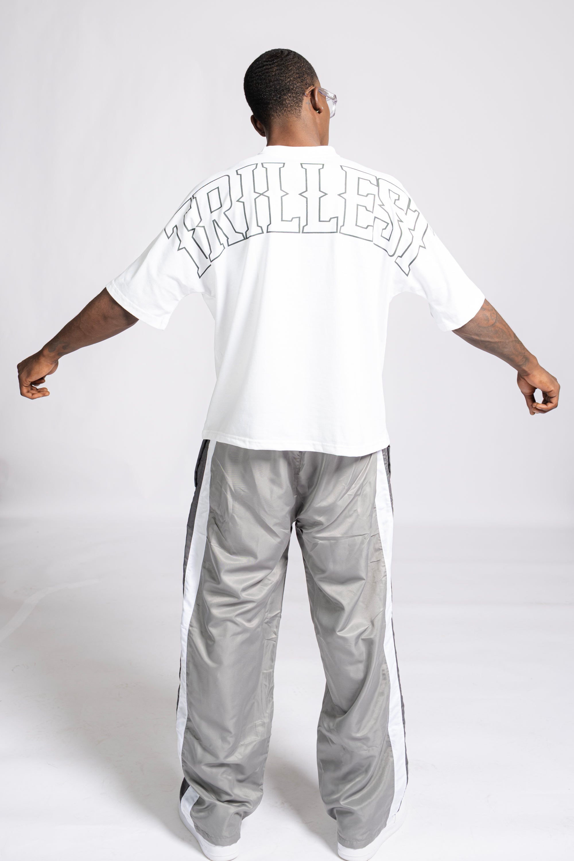 Forever Trill 3 Stripe Pants - Gray