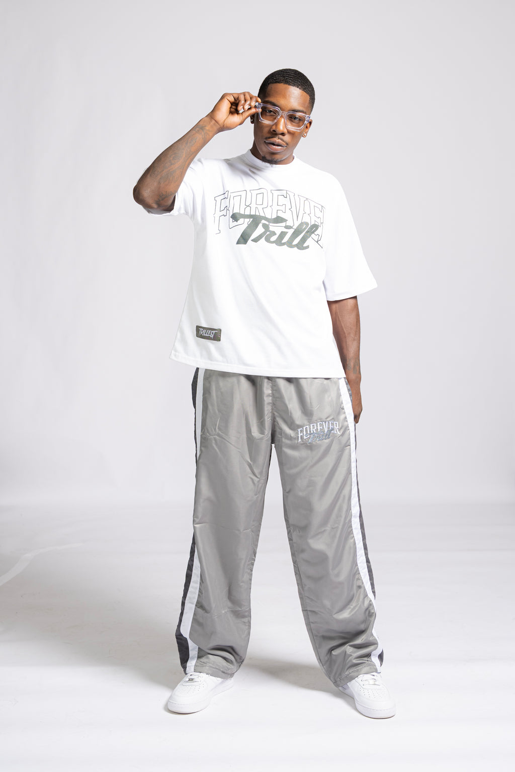 Forever Trill T-Shirt - White\Black\Gray (Oversized)