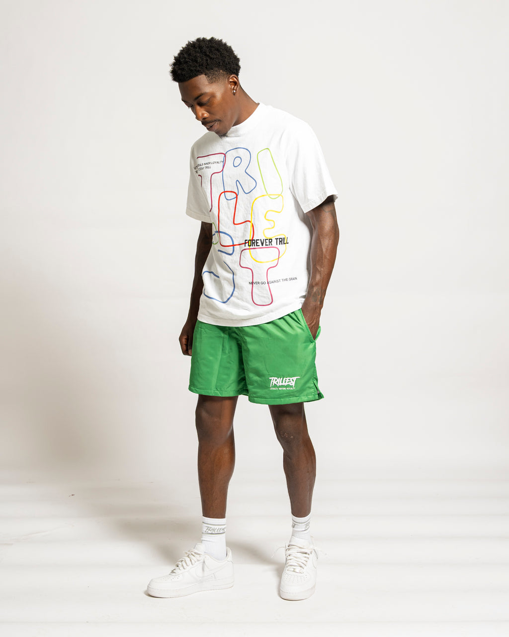 Signature Trillest Logo Shorts - Green