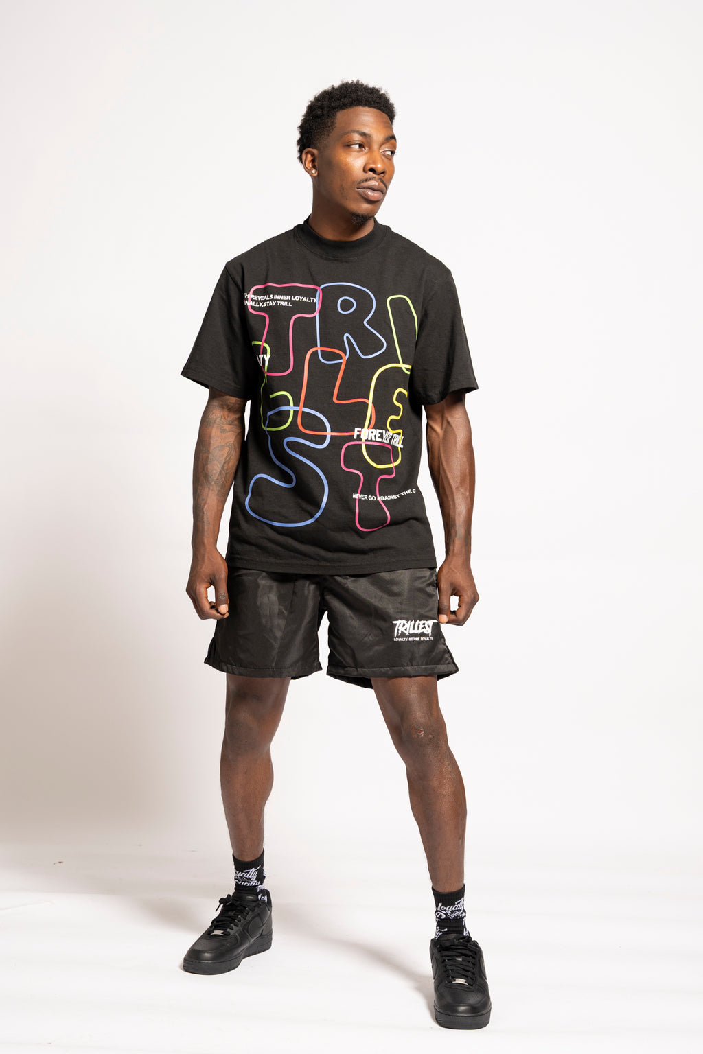 Signature Trillest Logo Shorts - Black